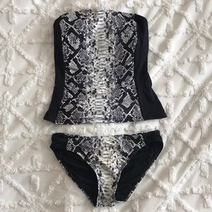 MK Snake Patterned Tankini